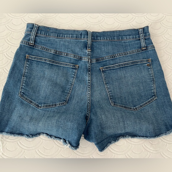 Madewell High Rise Denim Cut Off Shorts | Button Fly | Blue | 31 - Picture 6 of 9